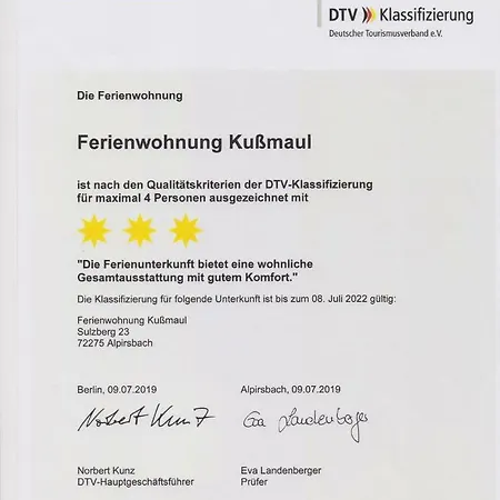 Ferienwohnung Kussmaul Apartment *